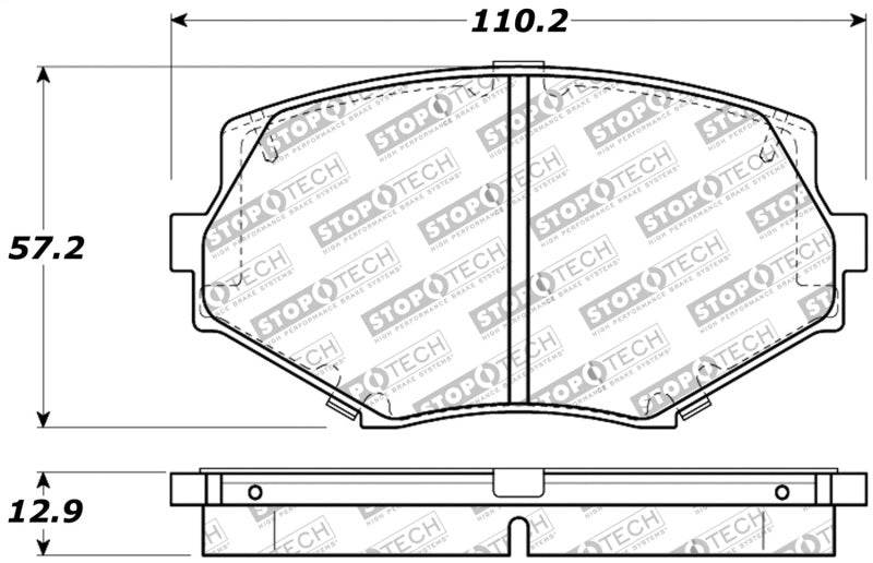 StopTech Performance 94-97/99-05 Miata w/Normal Suspension Front Brake Pads D635 - 309.06350
