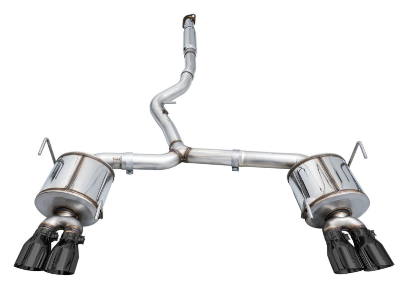 AWE Tuning 2022+ VB Subaru WRX Touring Edition Exhaust - Diamond Black Tips - 3015-43979
