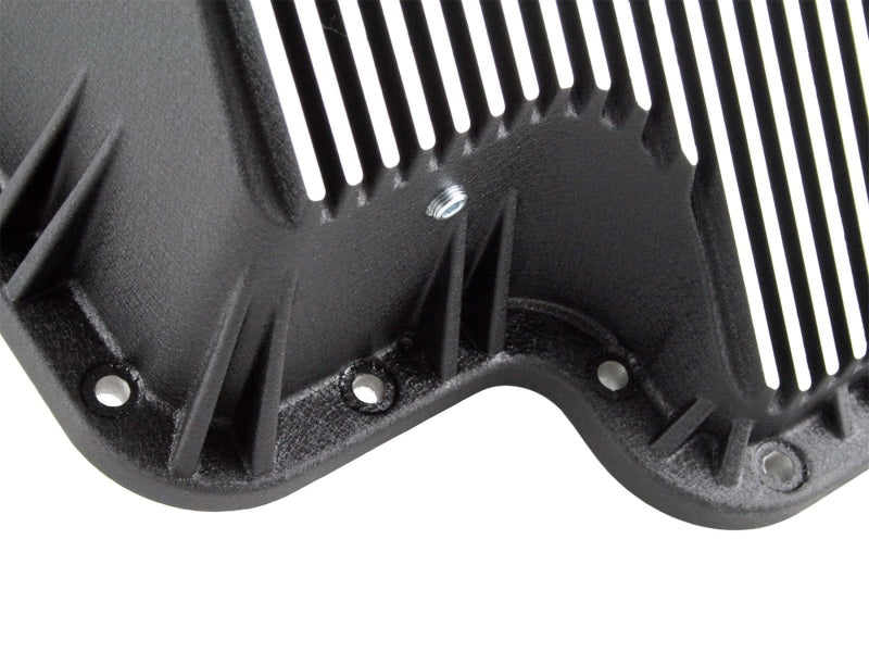 afe Transmission Pan (Black); Ford Diesel Trucks 03-10 V8-6.0/6.4L (td) - 46-70122-1
