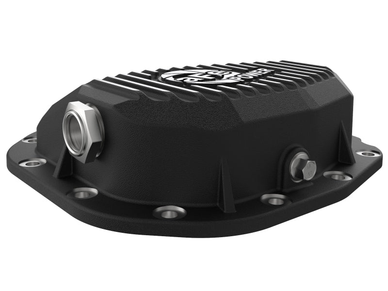 aFe Pro Series Rear Differential Cover Black w/ Fins 15-19 Ford F-150 (w/ Super 8.8 Rear Axles) - 46-71180B