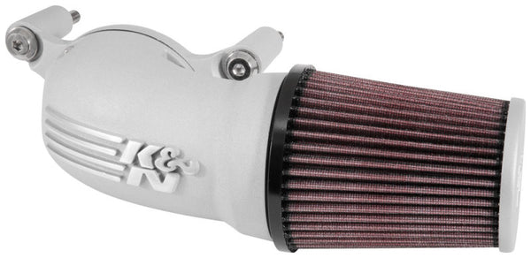 K&N 01-17 Harley Davidson Softail / Dyna FI Performance Air Intake System Silver - 57-1137S for 2007-2017 Harley-Davidson FXD