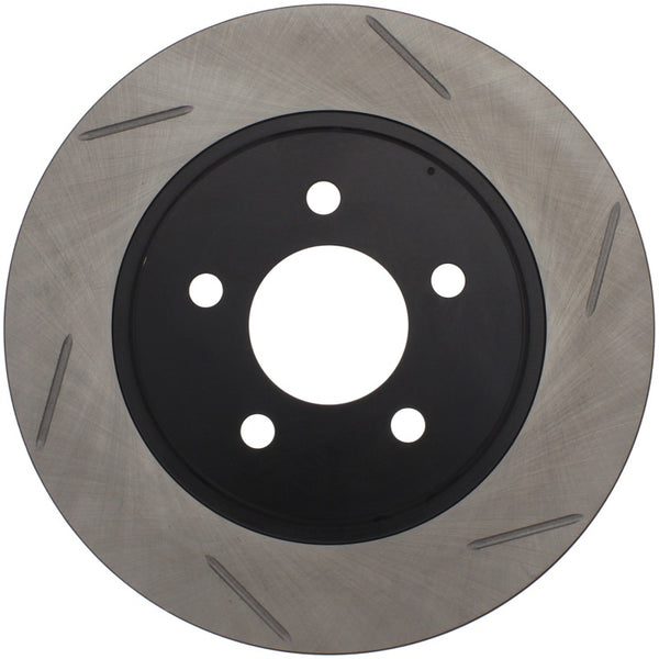 StopTech Power Slot 05-10 Mustang V6/4.0L / GT V8-4.6L Rear Right Slotted Rotor - 126.61087SR for 2005-2014 Ford Mustang - fr