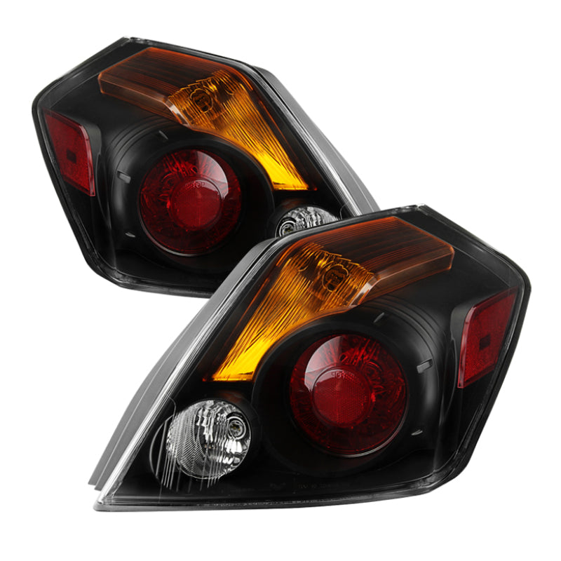 Xtune Nissan Altima Sedan &amp; Hybrid 2007-2012 OEM Style Tail Lights -Black ALT-JH-NA07-4D-OE-BK - 9032042