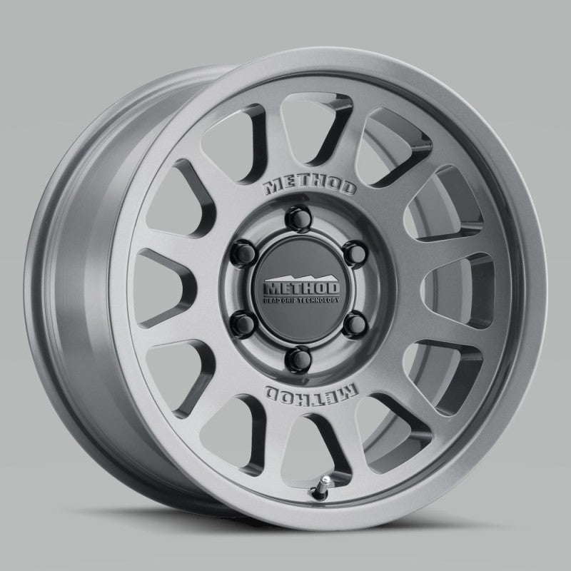 Method MR703 17x8.5 0mm Offset 6x135 87mm CB Gloss Titanium Wheel - MR70378516800