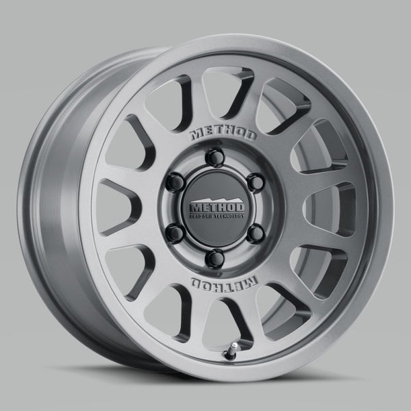 Method MR703 17x8.5 0mm Offset 6x135 87mm CB Gloss Titanium Wheel - MR70378516800 by Method Wheels - front view