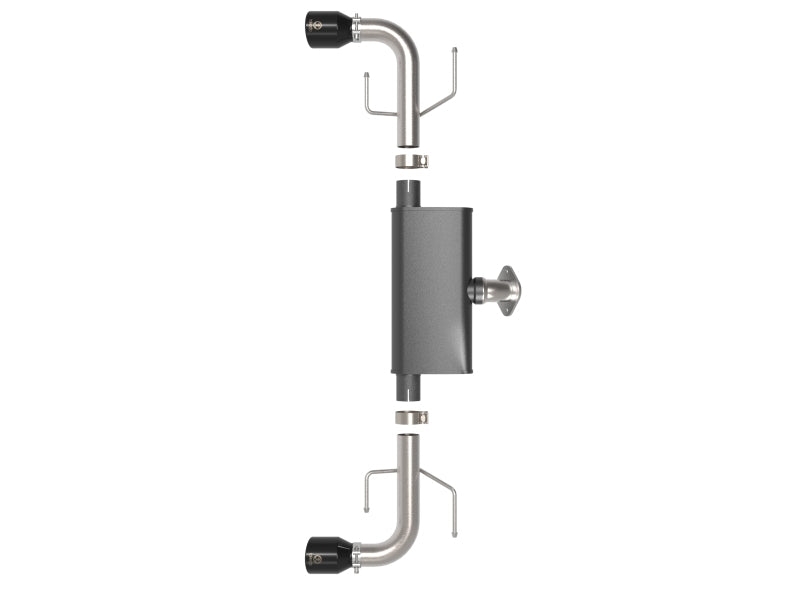 aFe Takeda 17-24 Mazda CX-5 2.5L (t) 2.5in. SS Axle-Back Exhaust System w/Black Tips - 49-37021-B
