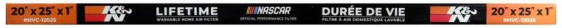 K&N HVAC Filter - 20 x 25 x 1 - HVC-12025