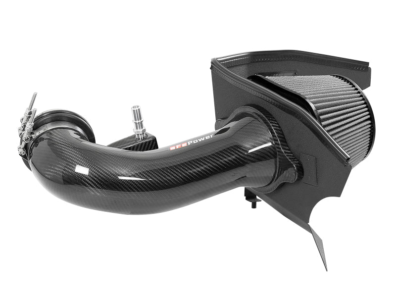 aFe 19-21 GM Trucks 5.3L/6.2L Track Series Carbon Fiber Cold Air Intake System W/ Pro Dry S Filters - 57-10015D