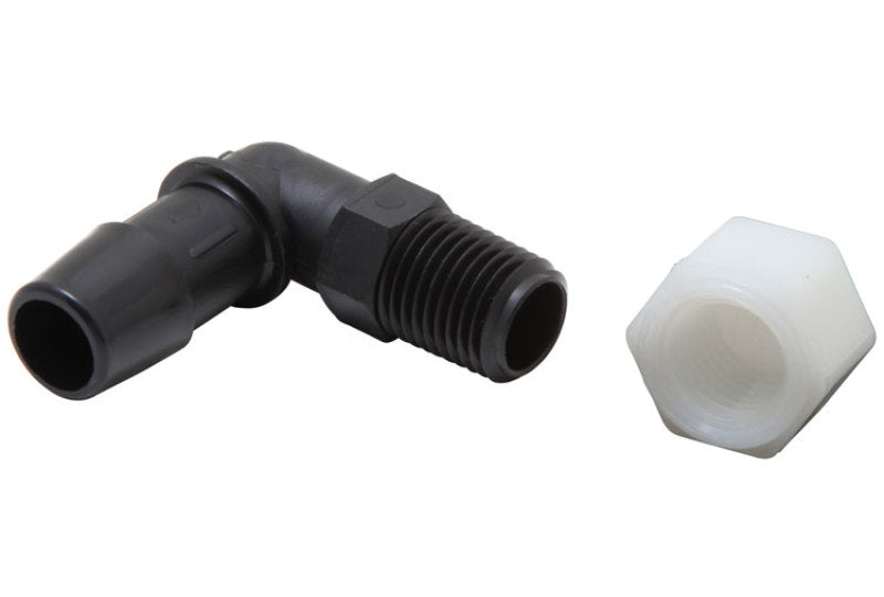 K&N Air Filter Vent Kit - White - 90 Degree Plastic 0.50in Flange 1.75in H 1.75in L - 85-1120 by K&N Engineering - front view