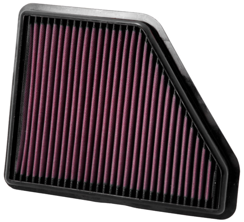 K&N Replacement Air Filter CHEVROLET EQUINOX 2.4L L4 & 3.0L V6; 2010 - 33-2439 for 2010-2017 Chevrolet Equinox - front view