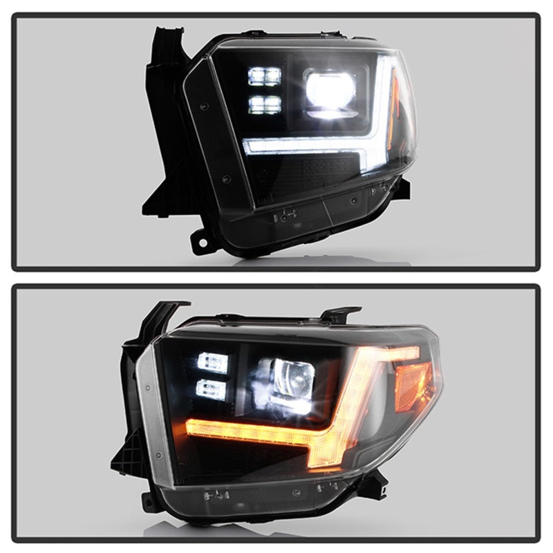 Spyder Apex 14-21 Toyota Tundra High-Power LED Module Headlights - Black (PRO-YD-TTU14V2AP-SBSEQ-BK) - 5088727