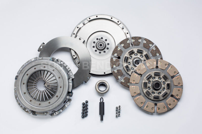 South Bend Clutch 94-98 Ford 7.3 Powerstroke ZF-5 Street Dual Disc Clutch Kit - SFDD3250-5 for 1994-1997 Ford F 250 - front v