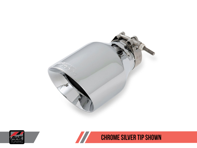 AWE Tuning VW MK7 Golf 1.8T Track Edition Exhaust w/Chrome Silver Tips (90mm) - 3020-22020