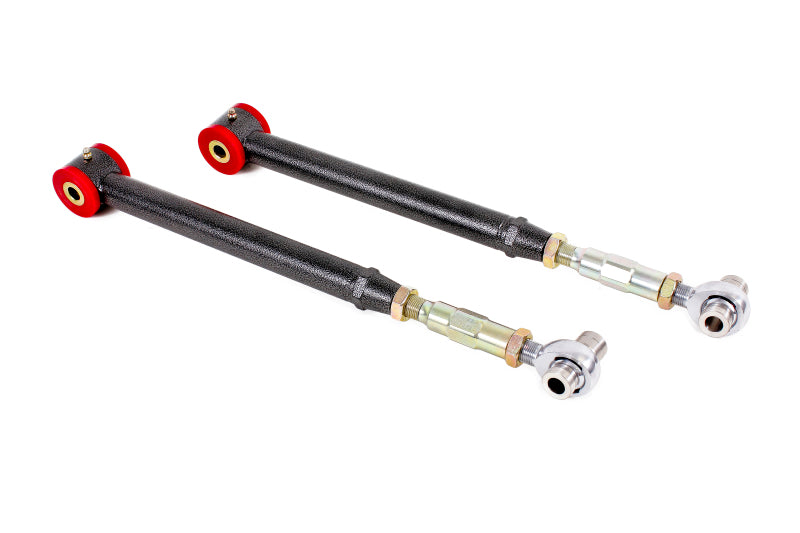 BMR 05-14 S197 Mustang On-Car Adj. Lower Control Arms / Rod End Combo (Poly) - Black Hammertone - TCA021H for 2005-2014 Ford 