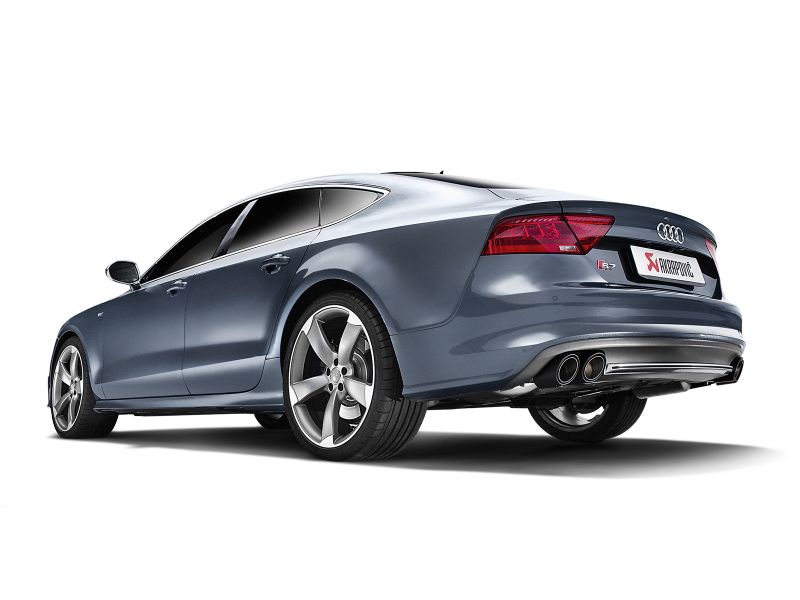 Akrapovic 13-17 Audi S6 Avant/Limousine (C7) Evolution Line Cat Back (Titanium) w/ Carbon Tips - S-AU/TI/6H