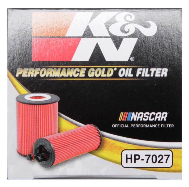 K&N Performance Oil Filter for 09-19 GM 1.4L / 1.6L / 1.8L w/ Hengst Filter Housing - HP-7027