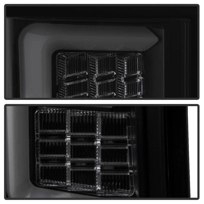 Spyder 07-10 Jeep Grand Cherokee Light Bar LED Tail Lights - Black Smoke ALT-YD-JGC07V2-LB-BSM - 5086662