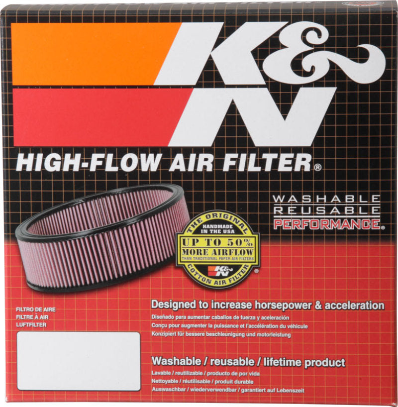 K&N Custom Round Filter 5-1/8in FLG / 9in OD x 4-1/8in HW/VENT - 60-1120