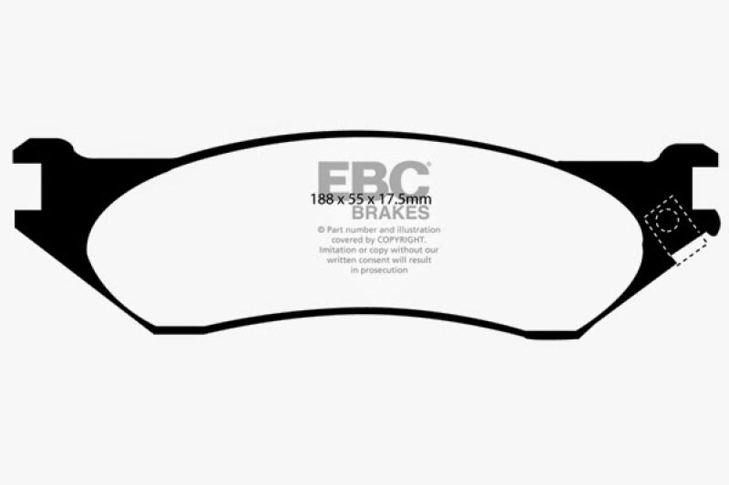 EBC 98-02 Dodge B150 B1500 Cargo 1500 Van 1/2 Ton Greenstuff Front Brake Pads - DP61267