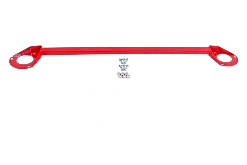 BMR 16-17 6th Gen Camaro V8 Only Front Strut Tower Brace - Red - STB018R for 2016-2024 Chevrolet Camaro - front view
