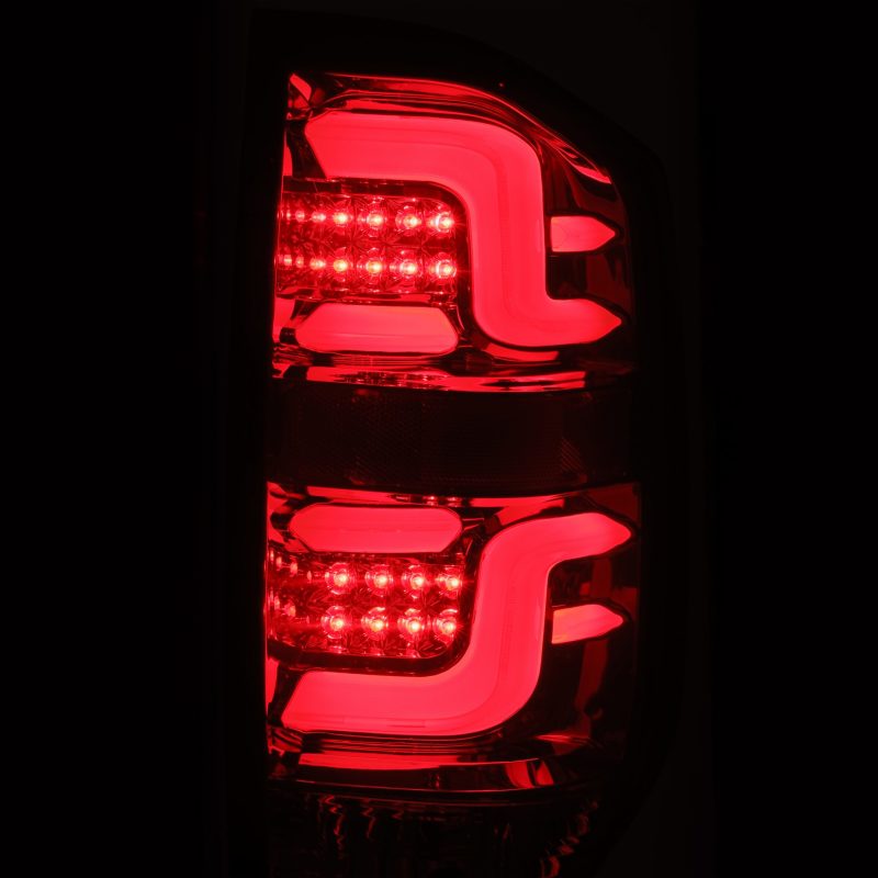 AlphaRex 14-20 Toyota Tundra PRO-Series LED Tail Lights Jet Black - 672010