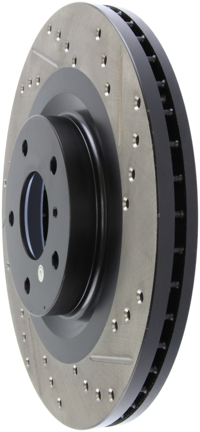 StopTech 06-07 350Z / 05-07 G35 exp Sport/ 06-07 G35X SportStop Slotted &amp; Drilled Front Left Rotor - 127.42080L