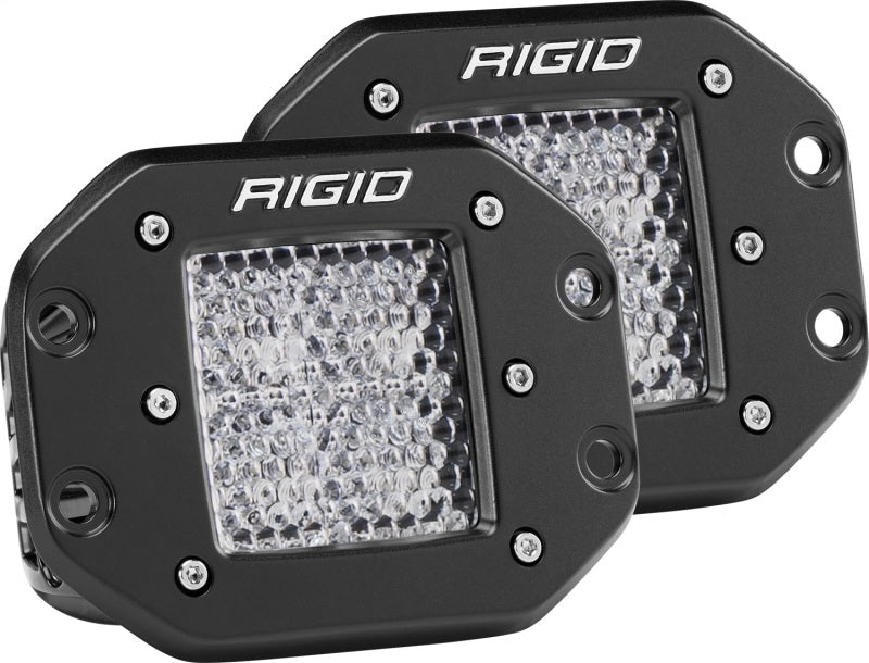 Rigid Industries Dually - Flush Mount - 60 Deg. Lens - Set of 2 - 212513 by Rigid Industries - front view