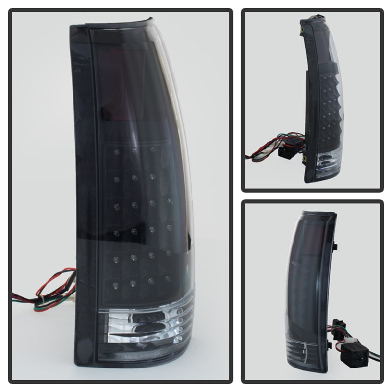Xtune Yukon Denali 99-00 LED Tail Lights Black ALT-JH-CCK88-LED-BK - 9022449