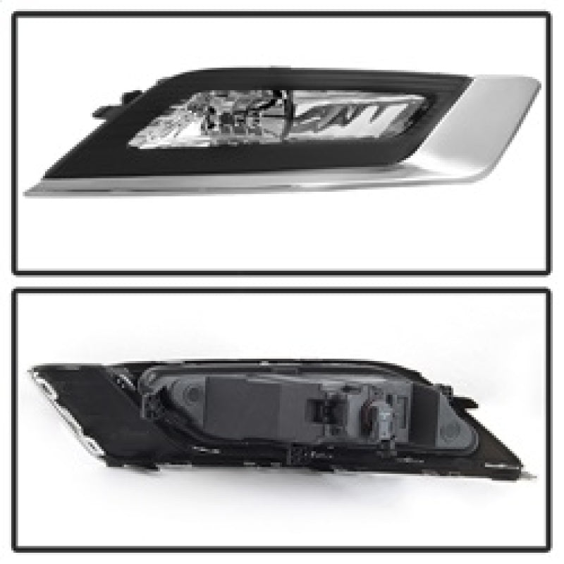 Spyder 17-18 Ford Fusion OEM Fog Lights w/ Switch &amp; Cover - Clear (FL-FFUS17-C) - 5085405
