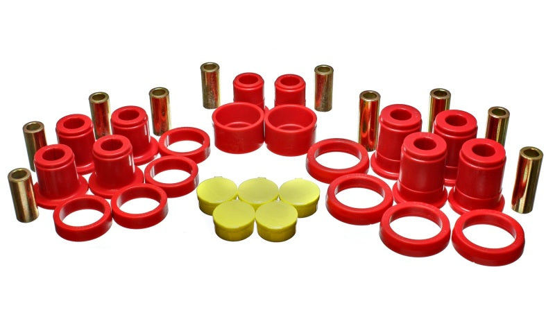 Energy Suspension 02-07 GM SUV Red Rear End Control Arm Bushing Set - 3.3194R for 2000-2010 GMC Yukon - front view