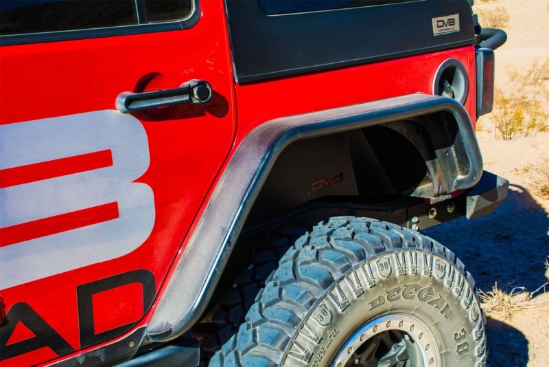 DV8 Offroad 07-18 Jeep Wrangler JK Front &amp; Rear Flat Tube Fenders - FENDB-02