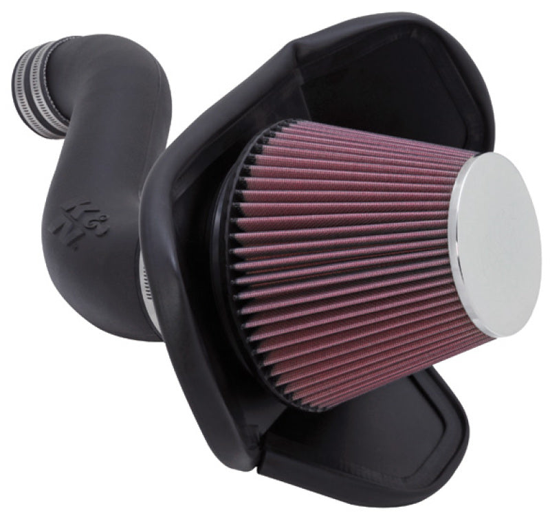 K&N 05 Dodge Magnum / Chrysler 300 V6-3.5L Performance Intake Kit - 57-1543 for 2006-2010 Dodge Charger - angle view