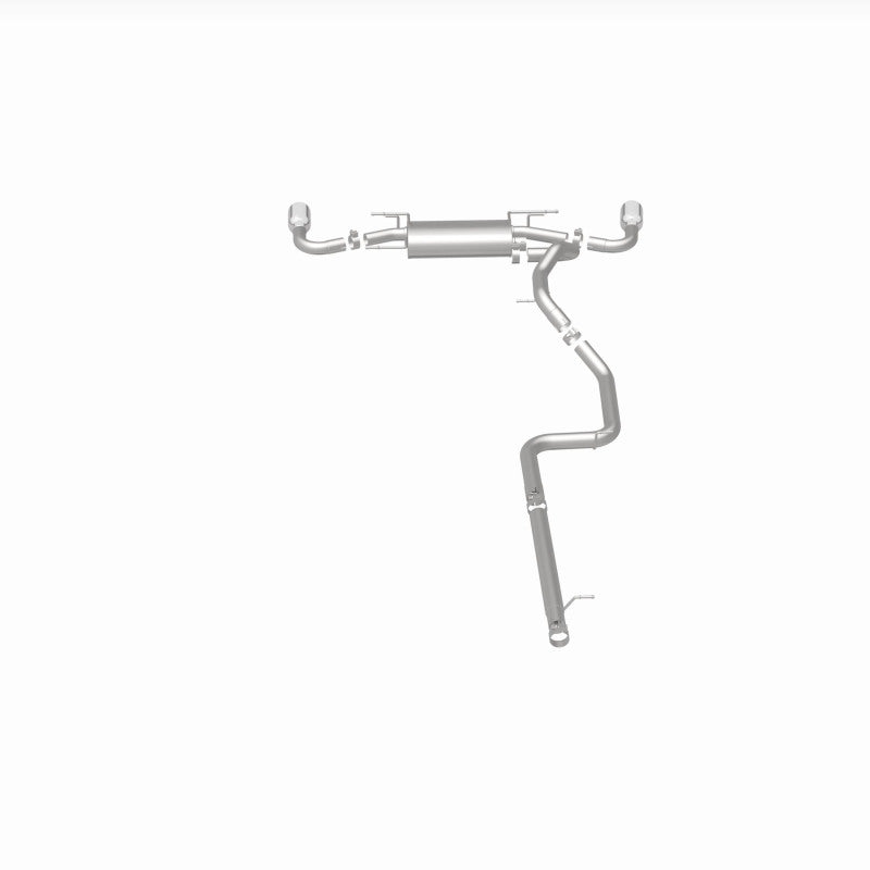 MagnaFlow 10-12 Mazda 3 L4 2.5L Hatchback Split Rear Exit Stainless Cat Back Performance Exhaust - 15146