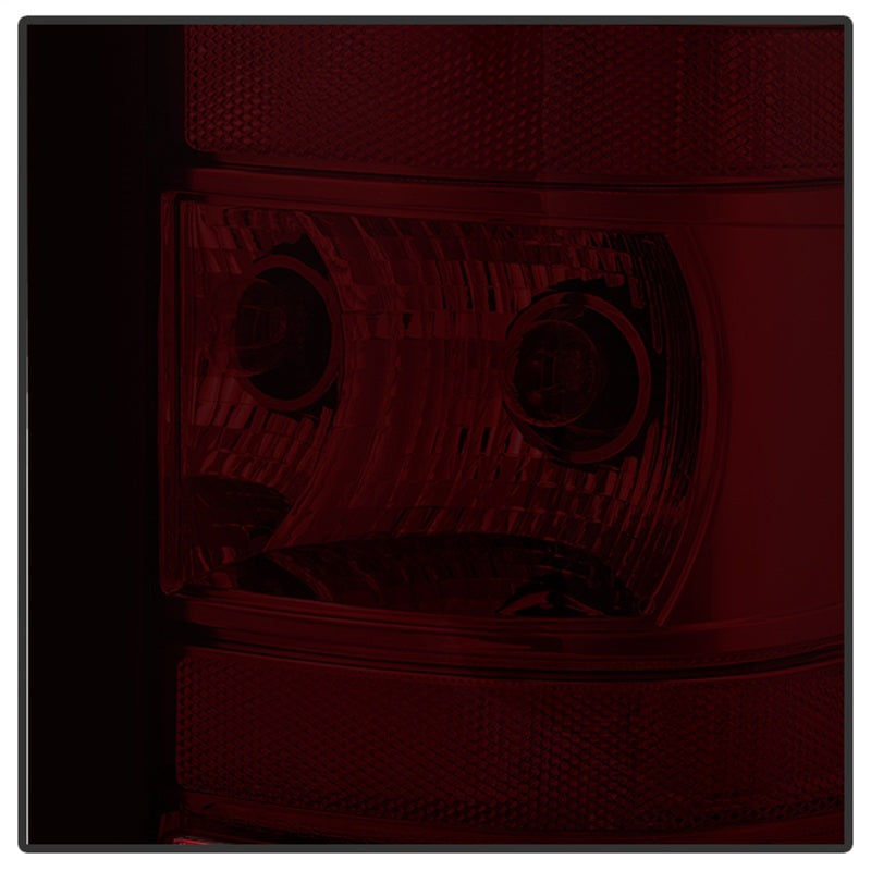 Xtune GMC Sierra 2007-2013 OEM Style Tail Light Red Smoked ALT-JH-GS07-OE-RSM - 9032011