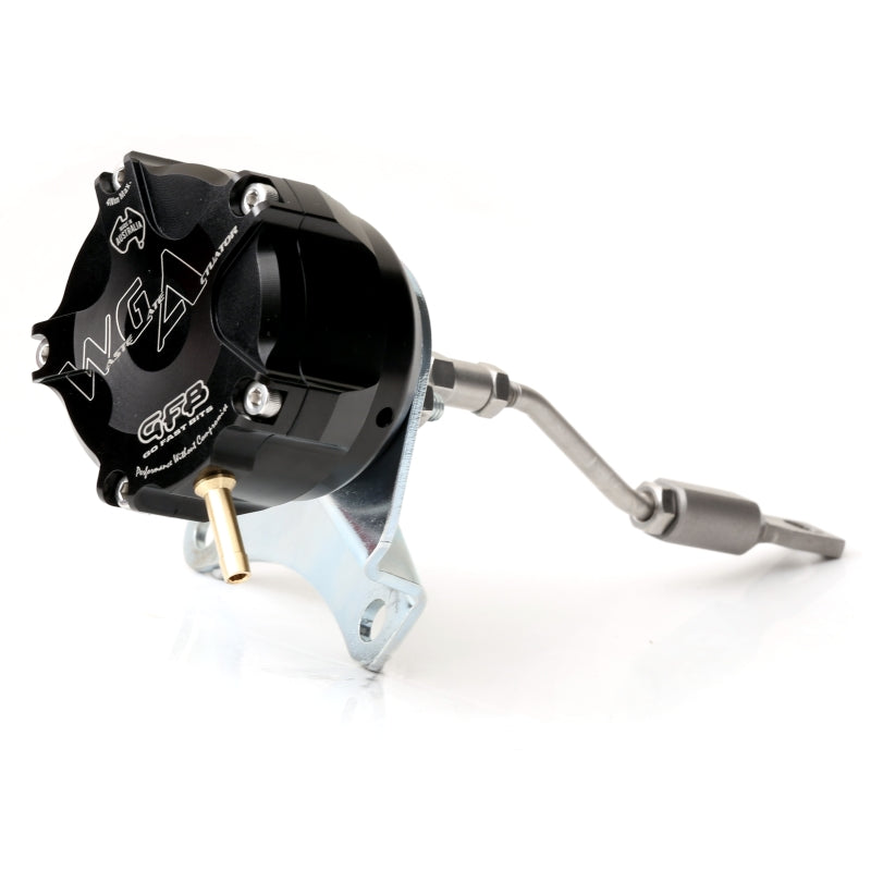 GFB Mitsubishi TD04 Internal Wastegate Actuator - 7304 for 2002-2007 Subaru Impreza - front view