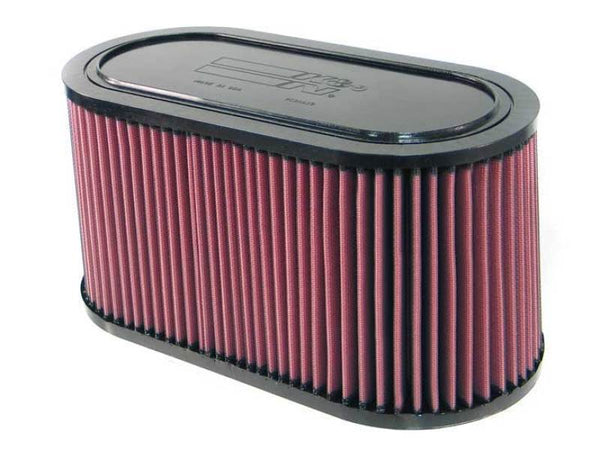 K&N Custom Air Filter Cotton Guaze 13 1/2in x 6 9/16in B / 13in x 6 1/6in T / 7in H - E-3033 for 2003-2007 Ford F 250 - front