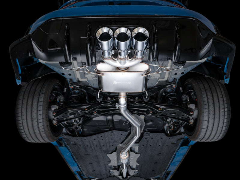 AWE Tuning 2023 Honda Civic Type R FL5 Touring Edition Exhaust w/ Triple Chrome Silver Tips - 3015-52287