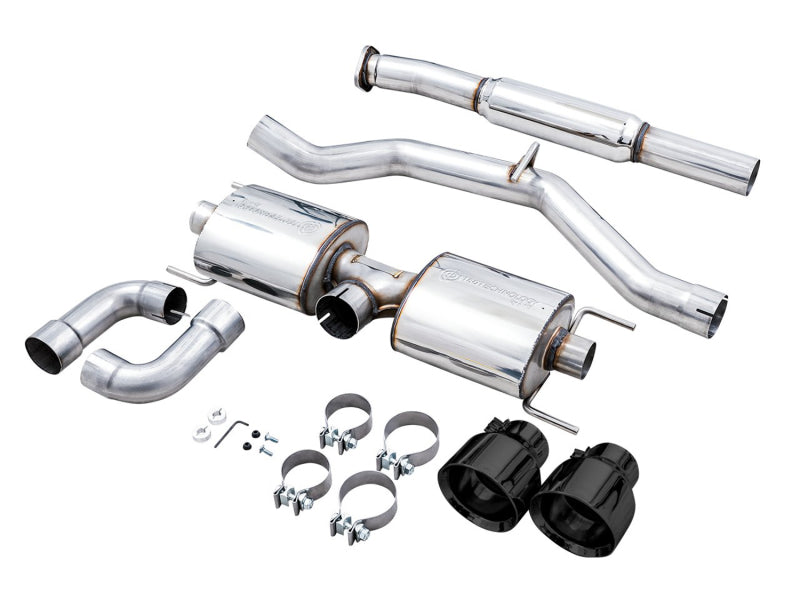 AWE Subaru BRZ/ Toyota GR86/ Toyota 86 Touring Edition Cat-Back Exhaust- Diamond Black Tips - 3015-33486