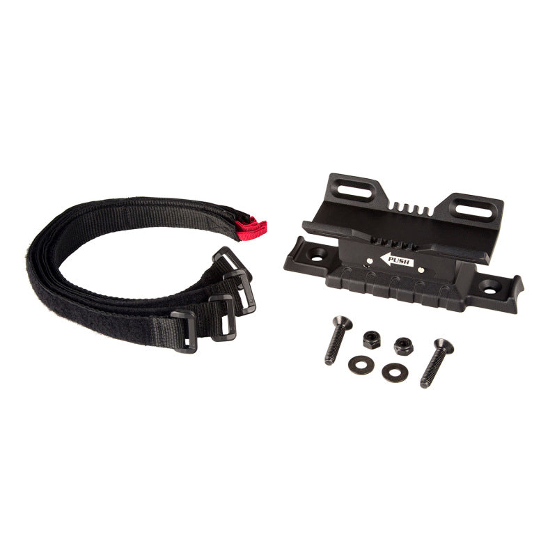 Rugged Ridge 76-20 Jeep Wrangler Elite Fire Extinguisher Holder - 11238.40 for 1987-2025 Jeep Wrangler - angle view