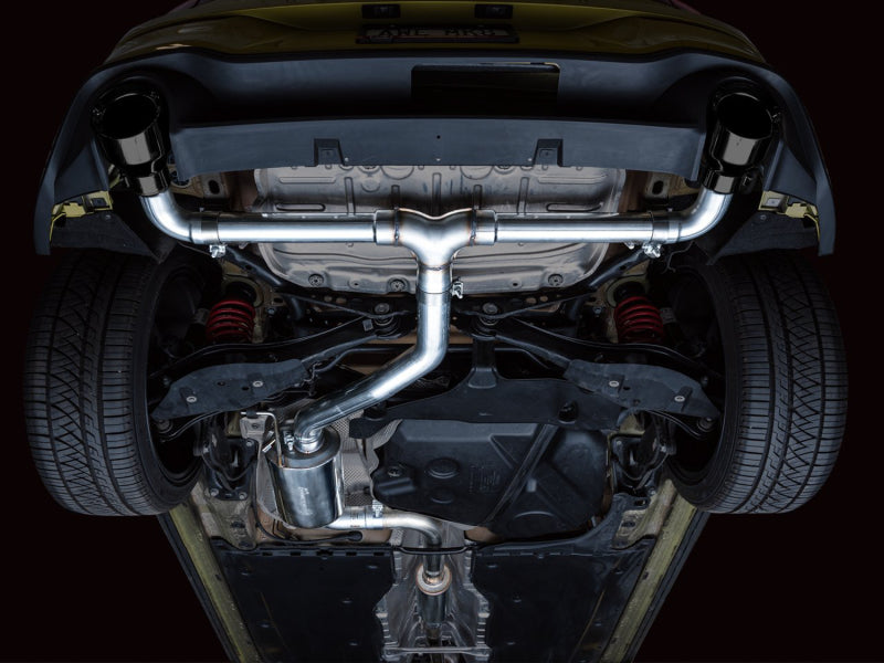 AWE 2022 VW GTI MK8 Touring Edition Exhaust - Diamond Black Tips - 3015-33658