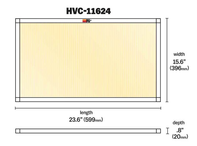 K&N HVAC Filter - 16 x 24 x 1 - HVC-11624
