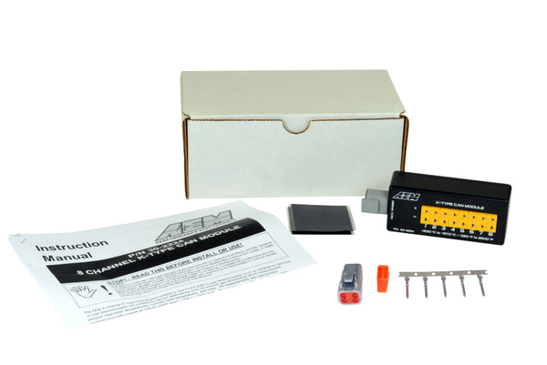 AEM 8 Channel K-Type Thermocouple EGT CAN Module - 30-2224 by AEM - front view