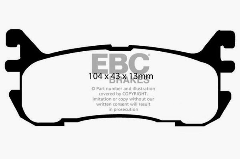 EBC 97-02 Ford Escort 2.0 Greenstuff Rear Brake Pads - DP21003
