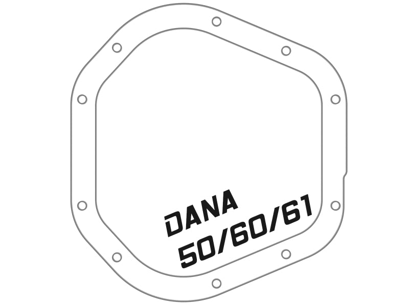 aFe Pro Series Dana 60 Front Differential Cover Black w/ Machined Fins 17-20 Ford Trucks (Dana 60) - 46-71100B