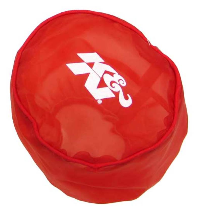 K&N Red Drycharger Round Tapered Air Filter Wrap - RX-4990DR by K&N Engineering - front view