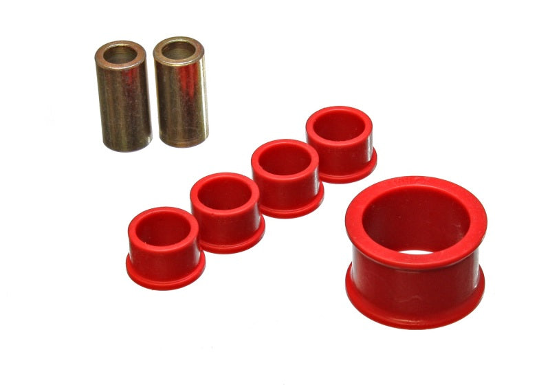 Energy Suspension 02-09 Nissan 350Z / 03-07 Infiniti G35 Coupe Red Rack and Pinion Bushing Set - 7.10105R for 2003-2007 INFIN