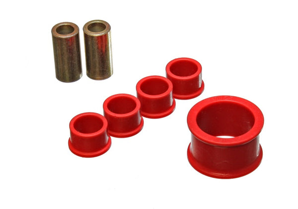 Energy Suspension 02-09 Nissan 350Z / 03-07 Infiniti G35 Coupe Red Rack and Pinion Bushing Set - 7.10105R for 2003-2007 INFIN