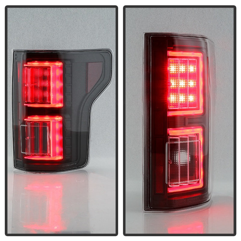 Spyder Ford F150 18-19 - Light Bar LED Tail Lights - All Black ALT-YD-FF15018-LED-BKV2 - 5085955