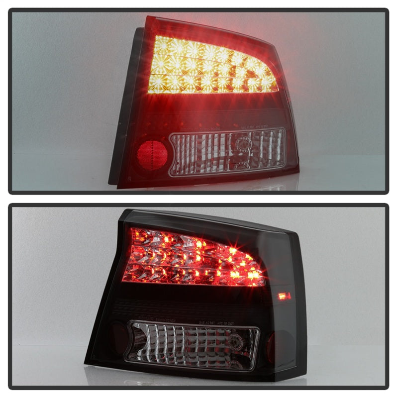 Spyder 06-08 Dodge Charger LED Tail Lights - Black Smoke ALT-YD-DCH05-LED-BSM - 5084408