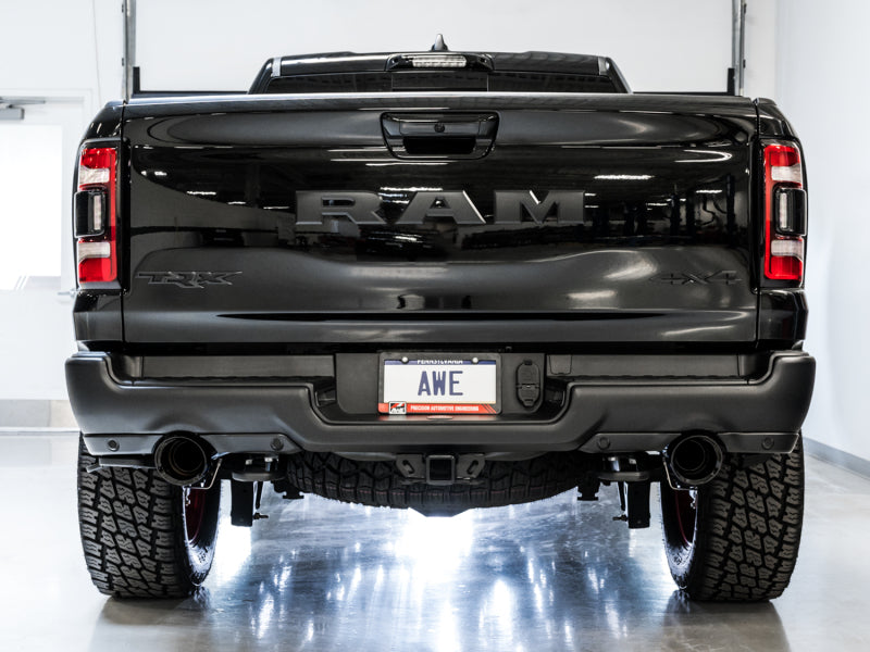 AWE Tuning 2021 RAM 1500 TRX 0FG Cat-Back Exhaust - Diamond Black Tips - 3015-33005